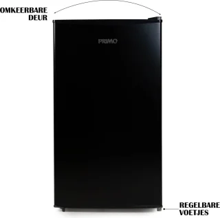 PRIMO PR145FR Koelkast Tafelmodel 80L Zwart E