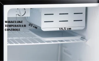 PRIMO PR155FR Tafelmodel Koelkast 66L Zwart