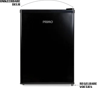 PRIMO PR155FR Tafelmodel Koelkast 66L Zwart
