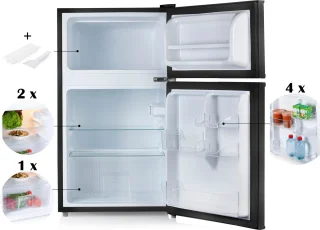PRIMO PR157FR Tafelmodel Koelkast 87L Zwart
