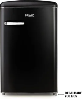 PRIMO PR163RKMZ Mat Zwart Tafelmodel Koelkast 108L