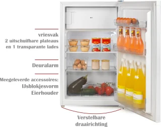 PRIMO PR174FR Koelvriescombinatie 102L Wit Vrijstaand