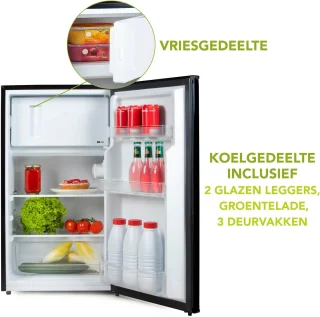 PRIMO PR177FR Tafelmodel Koelkast Zwart 80L