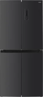 Qonos Q978063 Cross Door-koelkast in donker inox- en metaalkleurig design