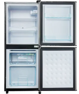 Retro koelkast 106L zilver