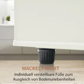 Retro koelkast 92L tweedeurs vriezercombinatie 105,5cm hoog
