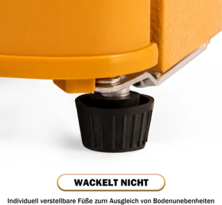 Retro koelkast freezercombinatie 60L premium geel E-klasse