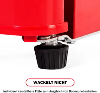 Retro koelkast vriescombinatie 60L rood