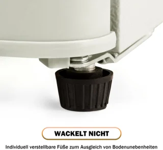 Retro koelkast vriescombinatie crème wit 60L