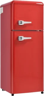 Retrokoelkast koel-vriescombinatie 105,5 cm tweedeurs 92L