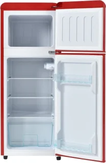 Retrokoelkast koel-vriescombinatie 105,5 cm tweedeurs 92L