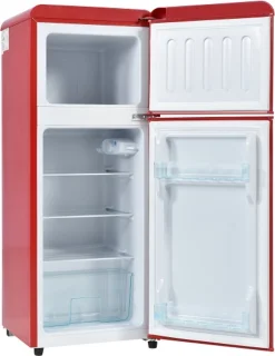 Retrokoelkast koel-vriescombinatie 105,5 cm tweedeurs 92L