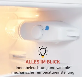 Retrokoelkast koel-vriescombinatie 105,5 cm tweedeurs 92L