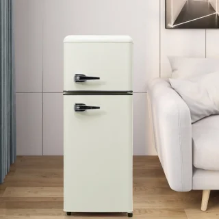 Retrokoelkast koel-vriescombinatie 105,5 cm tweedeurs 92L totaalvolume