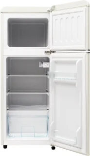 Retrokoelkast koel-vriescombinatie 105,5 cm tweedeurs 92L totaalvolume
