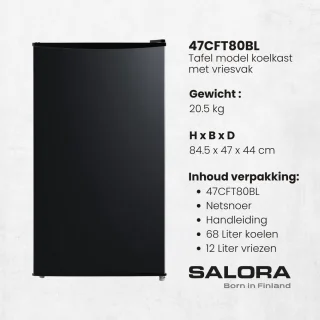 Salora 47CFT80BL Koelkast