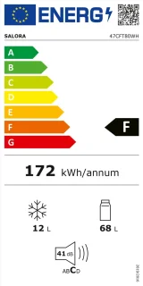 Salora 47CFT80WH tafelmodel koelkast