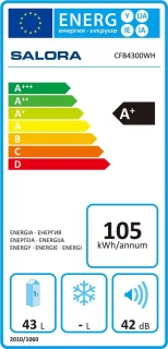 Salora CFB4300WH Bar Koelkast 43L Wit