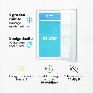Salora COOLFREEZE47WH tafelmodel koelkast
