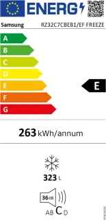 Samsung Bespoke RR39C76C322/EF koelkast zwart