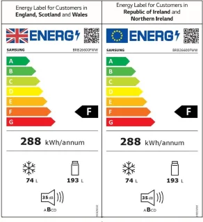 Samsung BRB26600FWW koel-vriescombinatie
