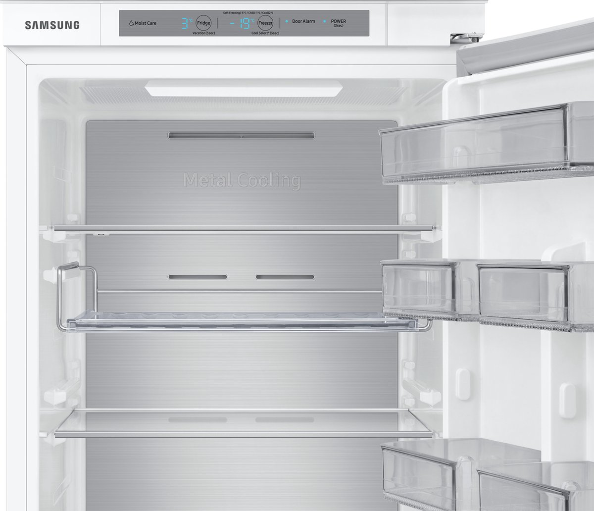 Samsung BRB26705DWW Koelvriescombinatie Inbouw 264L Wit
