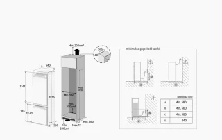 Samsung BRB70F30AES0 Inbouw Koelvriescombinatie 298L