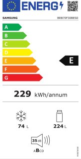 Samsung BRB70F30BES0 Inbouw Koelkast 298L Wit