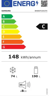 Samsung BRB80F26ACF0 Inbouw Koelkast 264L Wit