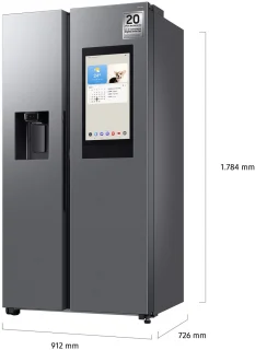 Samsung Family Hub RS90F66BETEF Amerikaanse koelkast mat inox