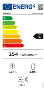 Samsung RB33B610EWW Koel-vriescombinatie