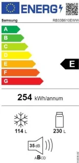 Samsung RB33B610EWW Koel-vriescombinatie