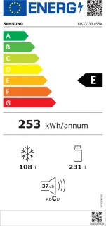 Samsung RB33J3315SA koelkast