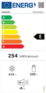 Samsung RB34C602ESA Inox Koelvriescombinatie