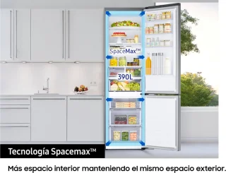 Samsung RB38C603CS9 Koel-vriescombinatie Zilver 390L