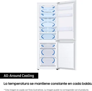 Samsung RB38C603CS9 Koel-vriescombinatie Zilver 390L