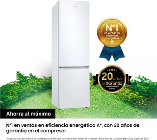 Samsung RB38C603CWW Koel-vriescombinatie Vrijstaand Wit