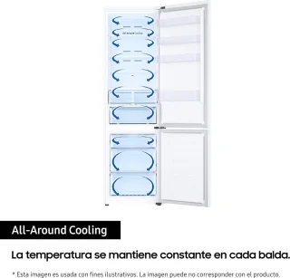 Samsung RB38C603CWW Koel-vriescombinatie Vrijstaand Wit