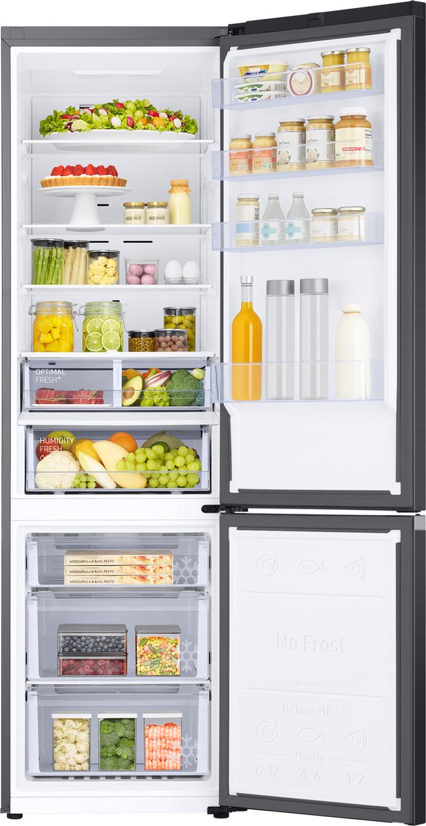 Samsung RB38C607AB1/EF Koel-vriescombinatie Zwart