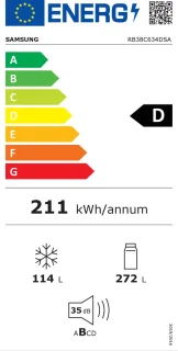 Samsung RB38C634DSA Koelvriescombinatie Roestvrijstaal