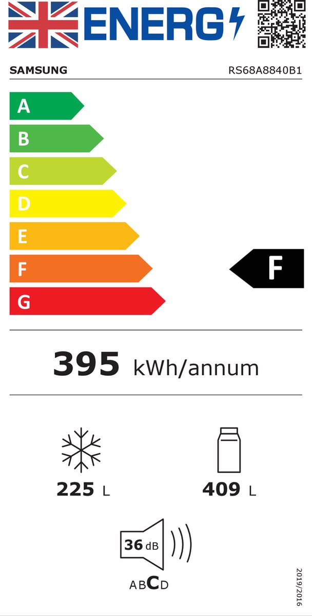 Wat vinden we goed aan de Samsung RS68A8840B1 Amerikaanse koelkast zwart 634L