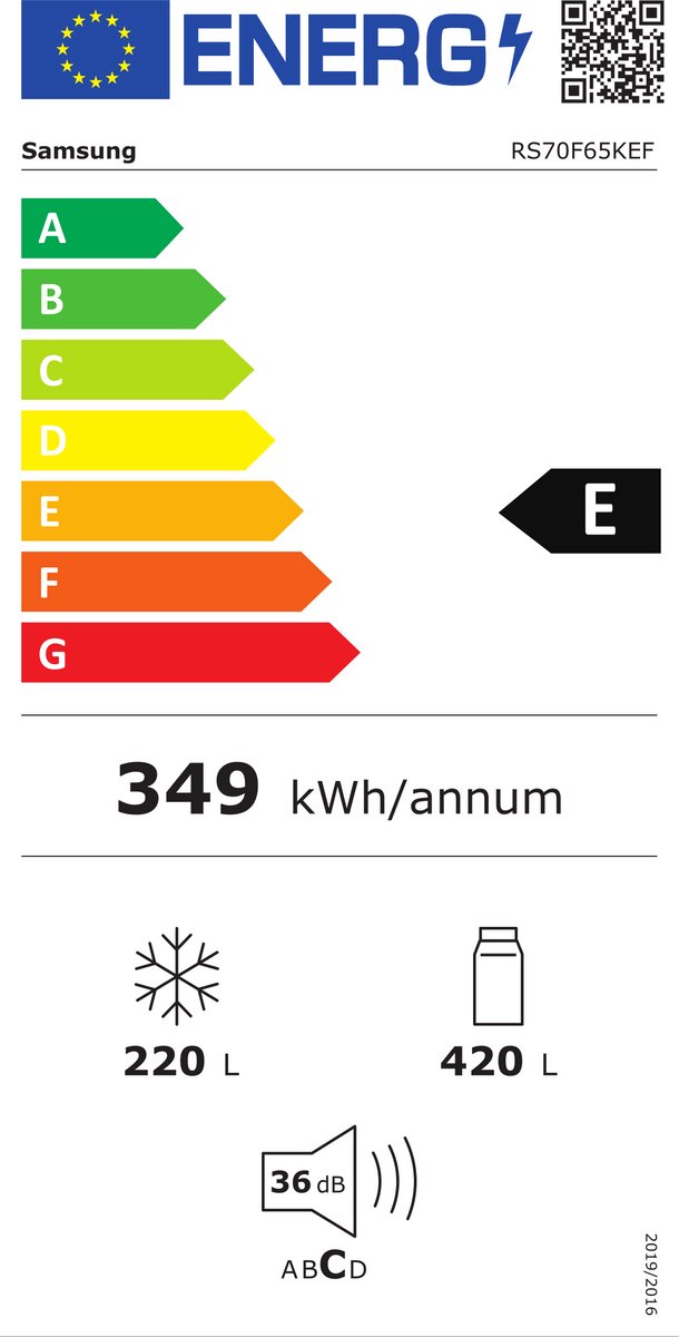 Samsung RS70F64KEFEF Amerikaanse koelkast 7-serie