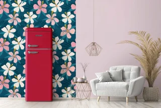 Schneider SCDD208VHAW koel-vriescombinatie vrijstaand 211L roze