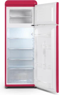 Schneider SCDD208VHAW koel-vriescombinatie vrijstaand 211L roze