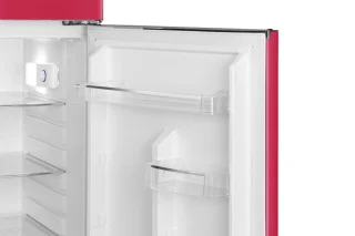Schneider SCDD208VHAW koel-vriescombinatie vrijstaand 211L roze