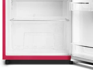 Schneider SCDD208VHAW koel-vriescombinatie vrijstaand 211L roze