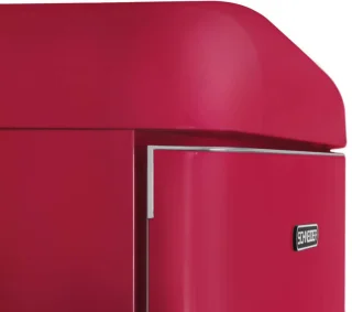 Schneider SCDD208VHAW koel-vriescombinatie vrijstaand 211L roze