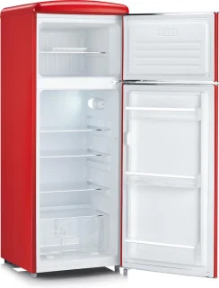 Severin 8930 Retro Koelvriescombinatie Rood