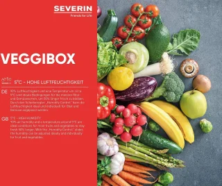 Severin 8930 Retro Koelvriescombinatie Rood
