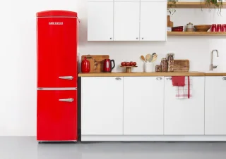 Severin RKG 8997 Retro Combi Koelkast Rood